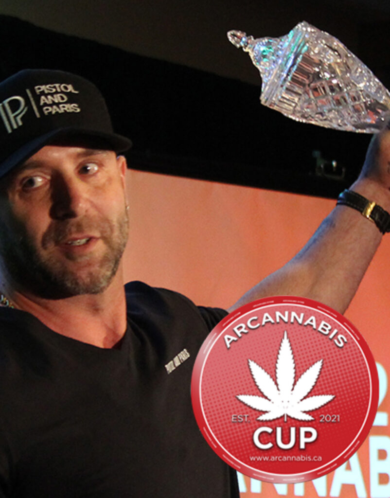2022 ARCANNABIS CUP BEST LICENSED FLOWER PRODUCER Dylan King photo who is founder of Pistol and Paris Cannabis brand Vancouver