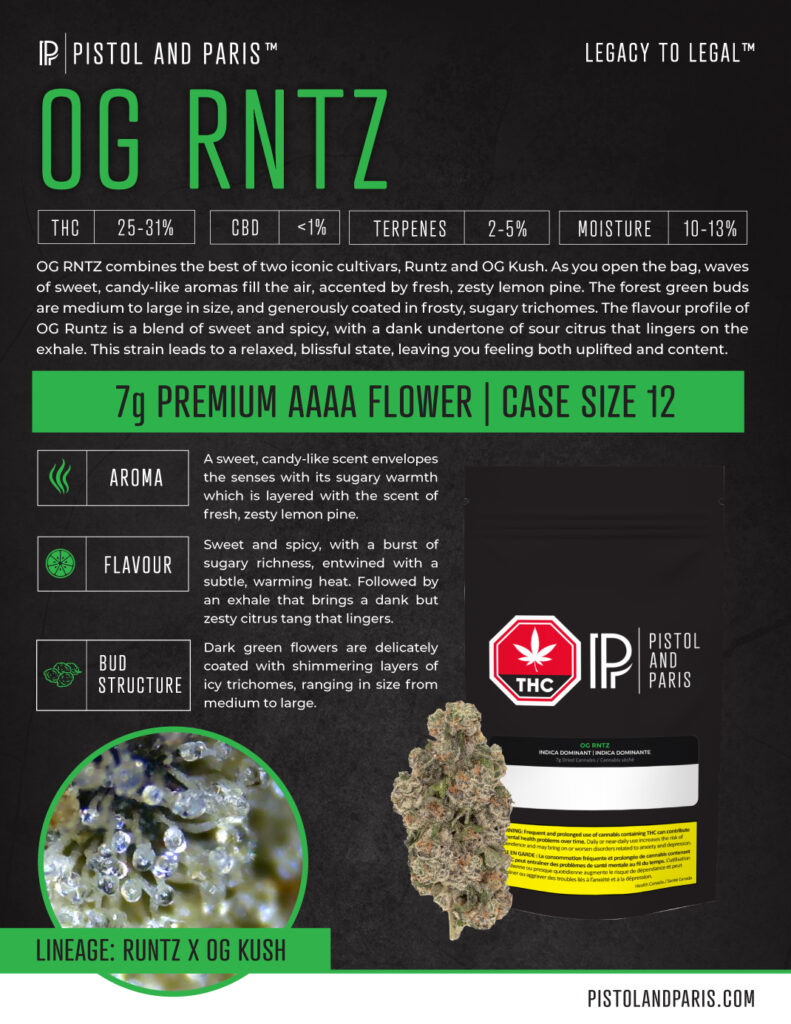 OG RNTZ 7g premium craft cannabis